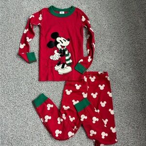 Hanna Andersson Mickey Christmas pj pajama set, 120cm, 6-7 years